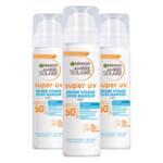 3x Garnier Ambre Solaire Super UV Over Make-Up Mist SPF 50+ - 54.78 euro