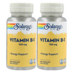 2x Solaray Vitamine B1 100 mg - 23.08 euro