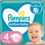 2x Pampers Active Baby Luiers Maat 4 (9-14kg)