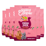 6x Edgard & Cooper Hondenvoer Droog Puppy Eend & Kip Medium