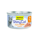 GimCat Kattenvoer Nat ShinyCat Filets in Bouillon Kip