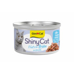 GimCat Kattenvoer Nat ShinyCat Filets in Bouillon Tonijn & Anjovis