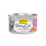 GimCat Kattenvoer Nat ShinyCat Filets in Jelly Kip & Garnalen