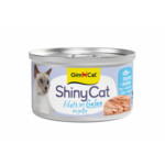 GimCat Kattenvoer Nat ShinyCat Filets in Jelly Tonijn & Anjovis