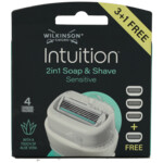 3x Wilkinson Intuition 2in1 Soap and Shave  Navulmesjes - 47.57 euro