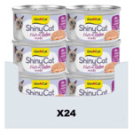 24x GimCat Kattenvoer Nat ShinyCat Filets in Jelly Tonijn & Garnalen