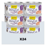 24x GimCat Kattenvoer Nat ShinyCat Filets in Jelly Tonijn & Zalm