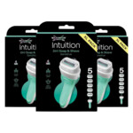 3x Wilkinson Intuition 2in1 Soap and Shave Scheersysteem + Navulmesjes XL