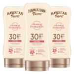 3x Hawaiian Tropic Glowing Protection Lotion SPF 30