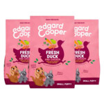 3x Edgard & Cooper Hondenvoer Droog Puppy Small Eend&Kip