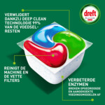 5x Dreft Vaatwastabletten Platinum Plus All In One Deep Clean - 89.49 euro