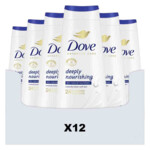 12x Dove Douchecrème Deeply Nourishing - 88.38 euro