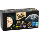 Sheba Kattenvoer Nat Filets Kip & Zalm in Saus Multipack