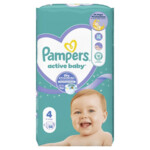 2x Pampers Active Baby Luiers Maat 4 (9-14 kg)