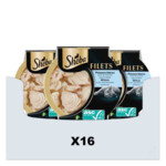 16x Sheba Kattenvoer Nat Filets in Saus Witvis