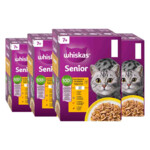4x Whiskas Kattenvoer Nat Senior 7+ Gevogelte in Gelei Multipack