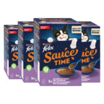 4x Felix Kattensnack Sauce Time Kip & Zalm