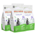 3x Almo Nature Kattenvoer Droog Intestinal Help Lam