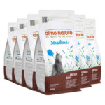 6x Almo Nature Kattenvoer Droog Sterilised Rund