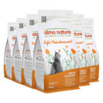 6x Almo Nature Kattenvoer Droog Life Maintenance Kip & Rijst