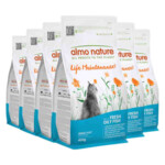 6x Almo Nature Kattenvoer Droog Life Maintenance Vette Vis
