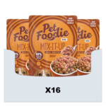16x PetFoodie Hondenvoer Nat Mix-It-Up Rund