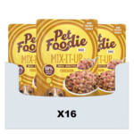 16x PetFoodie Hondenvoer Nat Mix-It-Up Kip