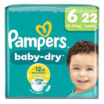 Pampers Baby Dry Luiers Maat 6 (13-18 kg) - 9.99 euro
