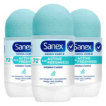 3x Sanex Deoroller Active Freshness 72H - 11.74 euro