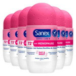6x Sanex Deoroller Derma Care+ Menopause