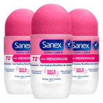 3x Sanex Deoroller Derma Care+ Menopause - 11.29 euro