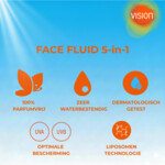 Vision Zonnebrand Face Fluid 5-in-1 SPF 50 - 28.99 euro