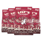 4x Lily's Kitchen Hondenvoer Droog Wild Woodland Walk Eend - Zalm - Hert - 42.69 euro