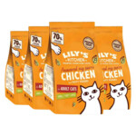 4x Lily's Kitchen Kattenvoer Droog Adult Kip & Groenten