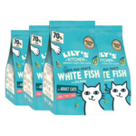 4x Lily's Kitchen Katenvoer Droog Adult Witvis & Zalm