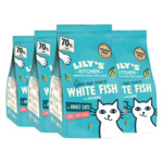 4x Lily's Kitchen Kattenvoer Droog Adult Witvis & Zalm - 92.99 euro