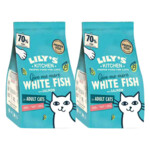 2x Lily's Kitchen Kattenvoer Droog Adult Witvis & Zalm - 51.36 euro