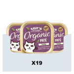 19x Lily's Kitchen Kattenvoer Nat Organic Paté Kalkoen - 24.92 euro
