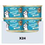 24x Lily's Kitchen Kattenvoer Nat Tasty Cuts in Saus Oceaanvis - 33.74 euro
