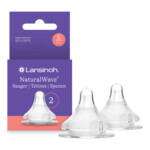 Lansinoh NaturalWave Flesspeen maat S 1+ mnd