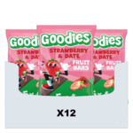 12x Goodies Snack Strawberry & Date Fruit Bars