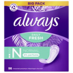 Always Inlegkruisjes Daily Fresh Normal 0% Parfum