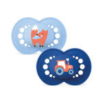 MAM Original Pure Silikon Fopspeen 6-16 mnd Blauw