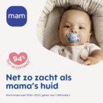 MAM Perfect Night Silikon Fopspeen Beige 0-6 mnd - 9.59 euro
