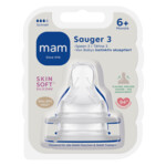 MAM Flesspeen 6+ mnd - Maat 3 - 7.49 euro