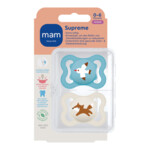 MAM Supreme Silikon Fopspeen 0-6 mnd Blauw - 11.99 euro