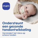 MAM Supreme Silikon Fopspeen 0-6 mnd Blauw - 11.99 euro