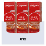 12x Colgate Tandpasta Max White For Coffee, Tea & Wine