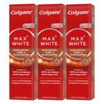 3x Colgate Tandpasta Max White For Coffee, Tea & Wine