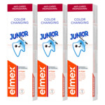 3x Elmex Tandpasta Junior (6-12 Jaar) Colour Changing - 14.41 euro